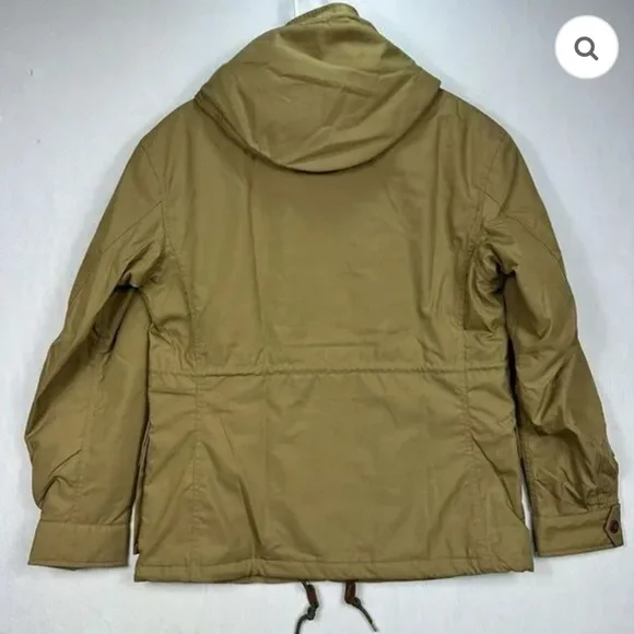 Buck Mason Desert Khaki Storm Stopper Field Coat Jacket Large Hooded NWT - Picture 4 of 8